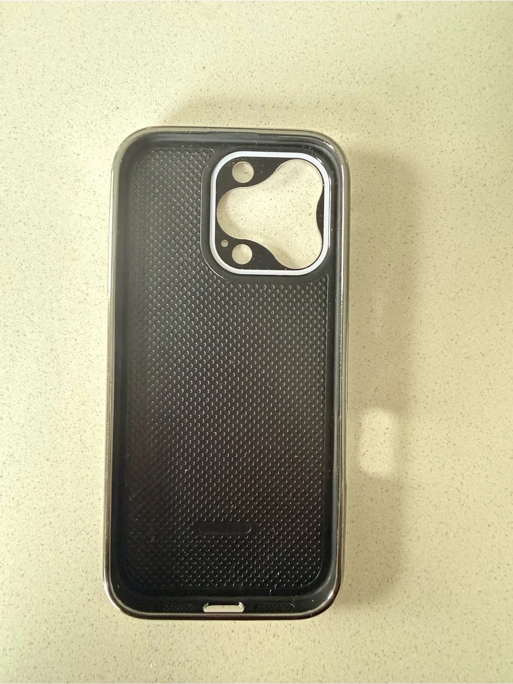 iPhone 16 Pro Apple Metallic Silver Mirror iPhone Case